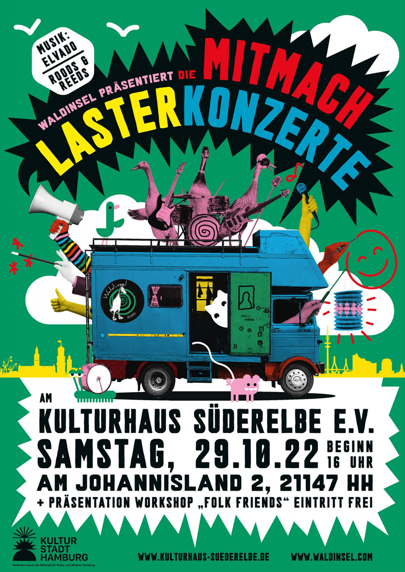 Plakat Sommerkinderkultur Hamburg 2022