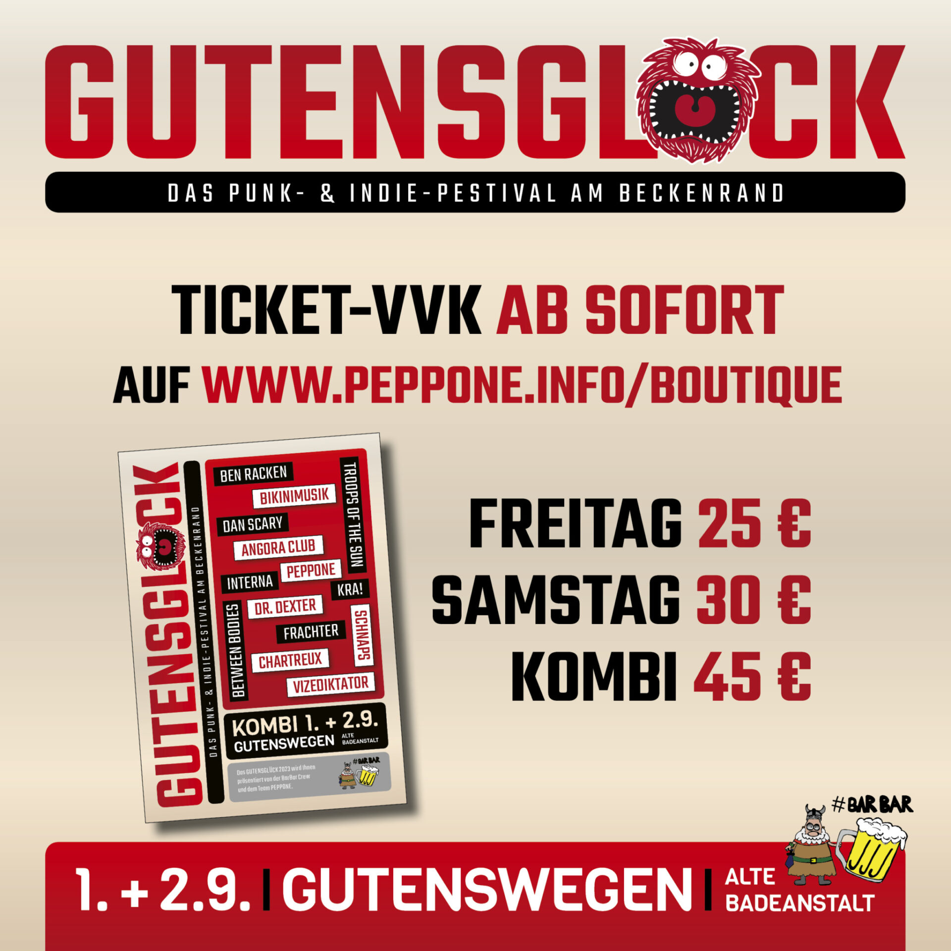 interna - GUTENSGLÜCK Festival 2023 Festival Flyer