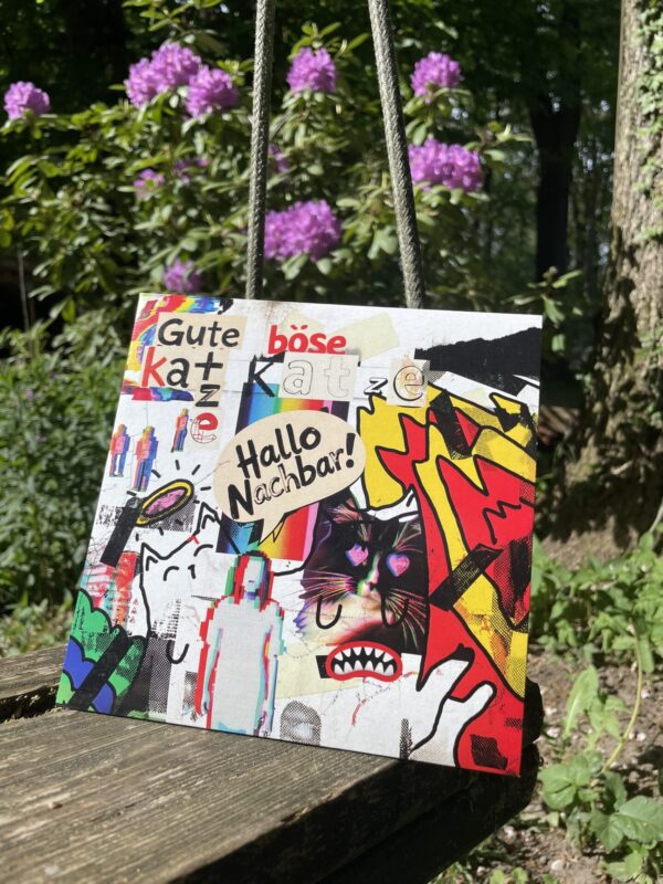 PRE-ORDER - Gute Katze Böse Katze -  Hallo Nachbar (Vinyl Single) – Bild 3