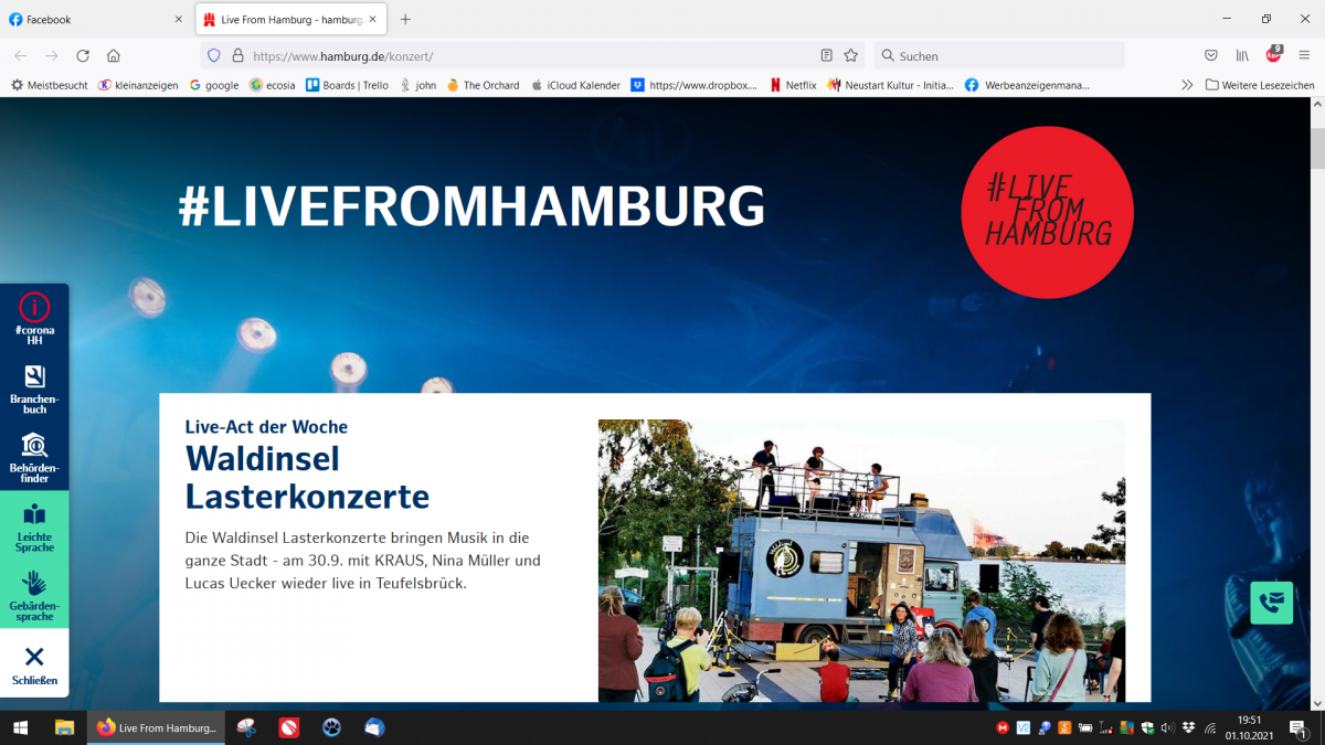 Live Act der Woche bei #livefromhamburg